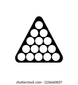 Billiard balls in triangle