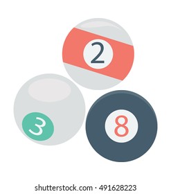 Billiard Balls Vector Icon