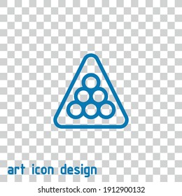 billiard balls vector icon on an abstract background