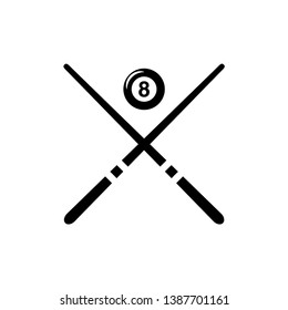 Billiard balls vector icon. Billiard symbol for mobile concept and web design.