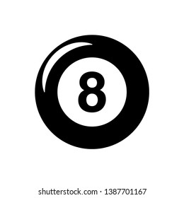 Billiard balls vector icon. Billiard symbol for mobile concept and web design.