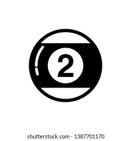 Billiard balls vector icon. Billiard symbol for mobile concept and web design.