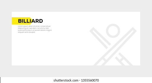 BILLIARD BANNER CONCEPT