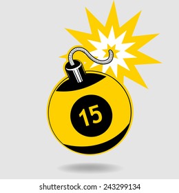 Billiard bomb 15 ball