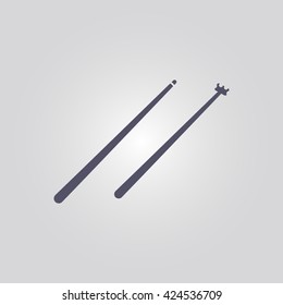 billiard bridge stick icon. billiard bridge stick vector. billiard bridge stick sign