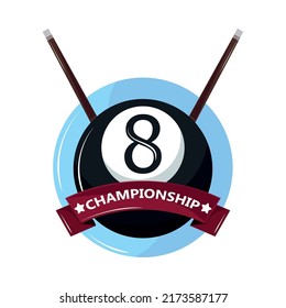 billiard championship club sport label