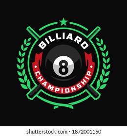 Billiard Championship Sport Logo Design