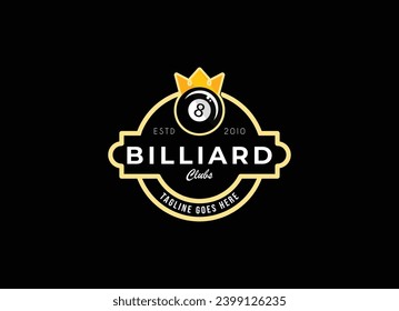 Billiard club Logo Template Design