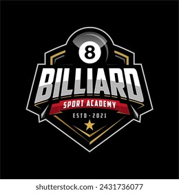 Billiard club Logo Template Design