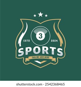 Billiard club Logo Template Design