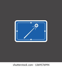 Billiard cue icon