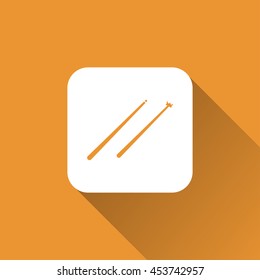 billiard cue icon. flat design