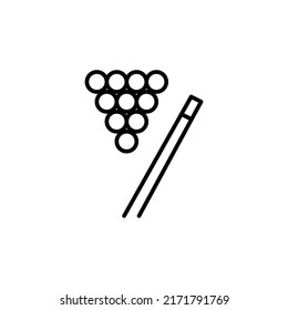 billiard editable stroke icon, Smart stroke icon