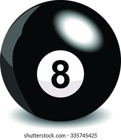 Billiard eight ball