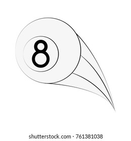 Billiard eight ball