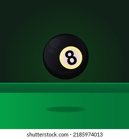 Billiard eight ball vector illustration