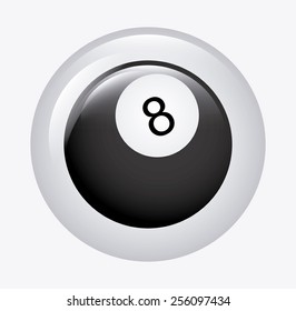billiard emblem design, vector illustration eps10 graphic 