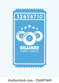 billiard emblem design, vector illustration eps10 graphic 