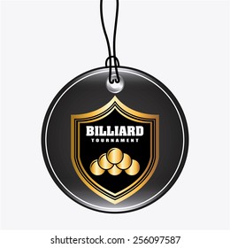 billiard emblem design, vector illustration eps10 graphic 