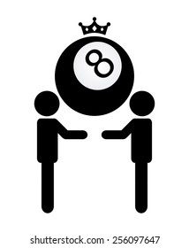 billiard emblem design, vector illustration eps10 graphic 