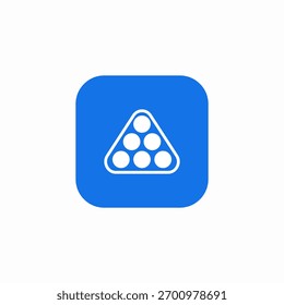 billiard game icon sign vector