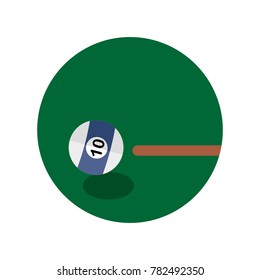 Billiard Game Shot Emblem Sport Vector Illustration Graphic Design