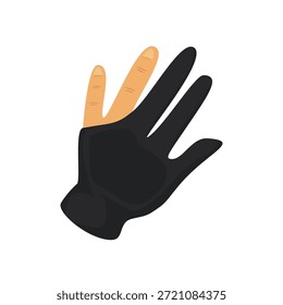 Billiard glove vector, billiard gloves icon, billiard clip art, billiard equipment icon, pool accessories vector illustration 
