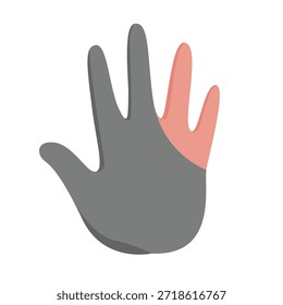 Vector del guante del billar, icono del guante de la piscina, arte del Clip del billar, icono del equipo del billar, Ilustración vectorial de los accesorios de la piscina del billar
