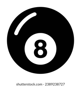 Diseño de icono de Billiard, diseño de ilustración