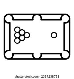 Billard-Icon-Design, Illustrationsdesign