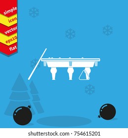 The billiard icon. Game symbol. Flat illustration