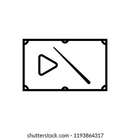 Billiard icon line symbol. Premium quality isolated snooker element in trendy style.