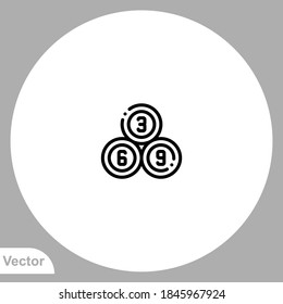 Billiard icon sign vector,Symbol, logo illustration for web and mobile
