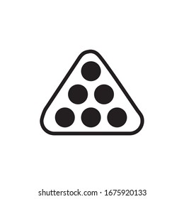 BILLIARD ICON , SNOOKER ICON VECTOR