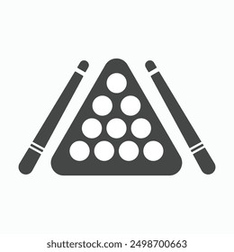 Billiard icon symbol, and vector, Can be used for web, print, and mobile