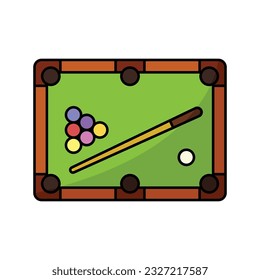 billiard icon vector design template in white background