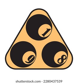 Billiard icon vector illustration symbol design