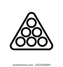 Billiard icon vector Billiard pool balls icon