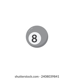Billiard icon vector Billiard pool balls icon