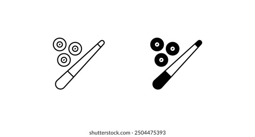 billiard icon with white background vector stock illustration