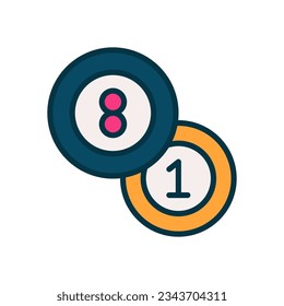 billiard icon for your website, mobile, presentation, and logo design.