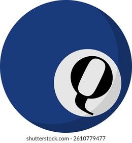 Billiard Letter Vector Element Alphabet Q