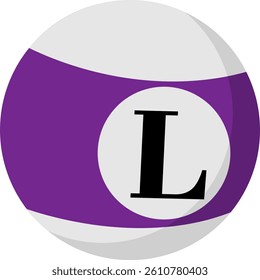 Billiard Letter Vector Element Alphabet L