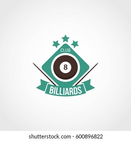 Billiard Logo Design template.