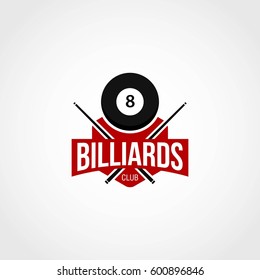 Billiard Logo Design template.