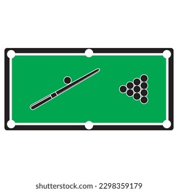 Billiard logo icon vector illustration template design