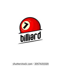 billiard logo illustration vector, billiard ball vector