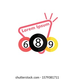 billiard logo vector icon. billiard badge symbol.