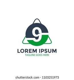 billiard logo vector illustration design