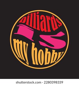 Diseño de símbolo de ilustración vectorial del logotipo de Billiard